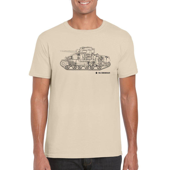 M4 SHERMAN Tank Unisex T-Shirt - Mach 5