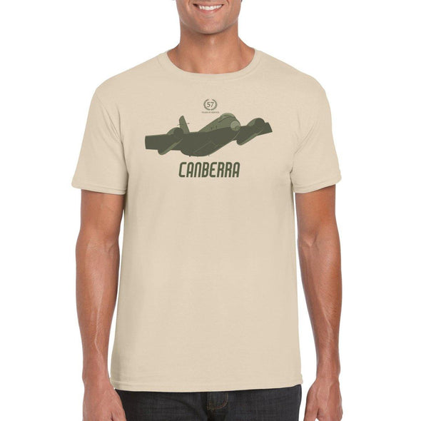 CANBERRA '57 YEARS OF SERVICE' T-Shirt - sand