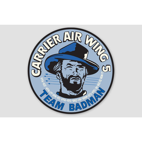 CARRIER AIR WING 5 'TEAM BADMAN' Sticker - Mach 5