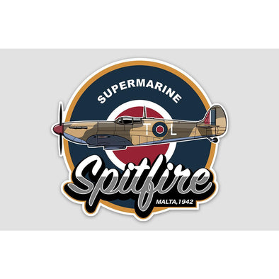 SPITFIRE 'MALTA 1942' Sticker - Mach 5