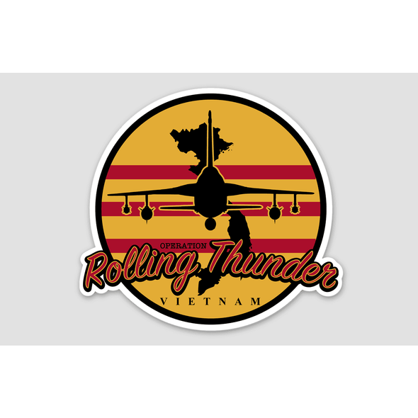 F-105 'ROLLING THUNDER' Sticker - Mach 5