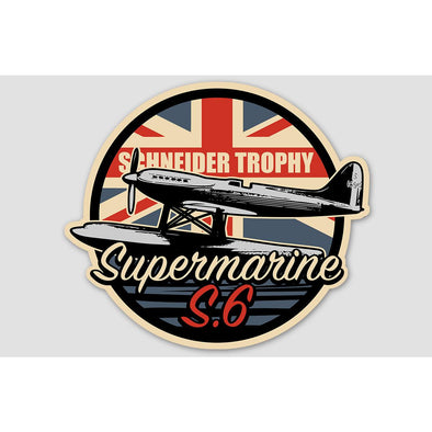 SCHNEIDER TROPHY SUPERMARINE S.6 Sticker - Mach 5