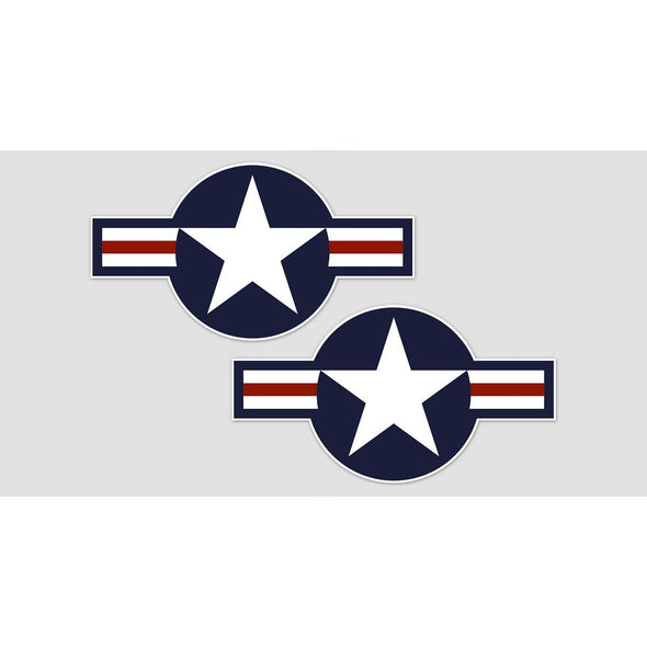 USAF 'STAR AND BARS' Sticker (pair) - Mach 5