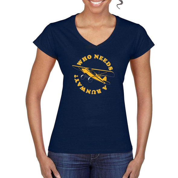 WHO NEEDS A RUNWAY Women's Semi-Fitted T-Shirt - Mach 5