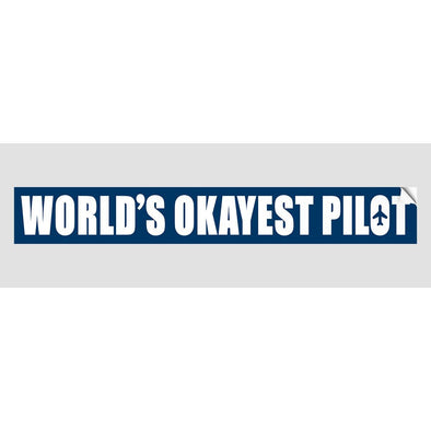 WORLD'S OKAYEST PILOT Sticker - Mach 5