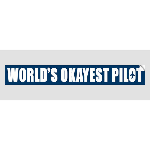 WORLD'S OKAYEST PILOT Sticker - Mach 5