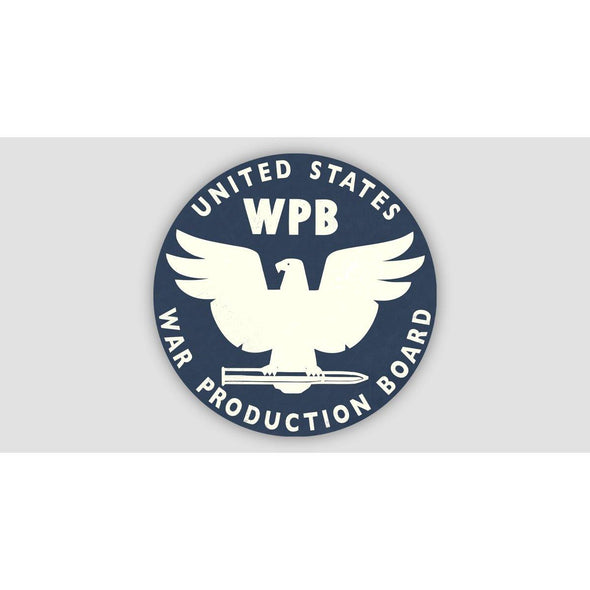 WAR PRODUCTION BOARD (WPB) Sticker - Mach 5