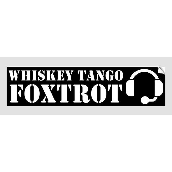 WHISKEY TANGO FOXTROT Sticker - Mach 5