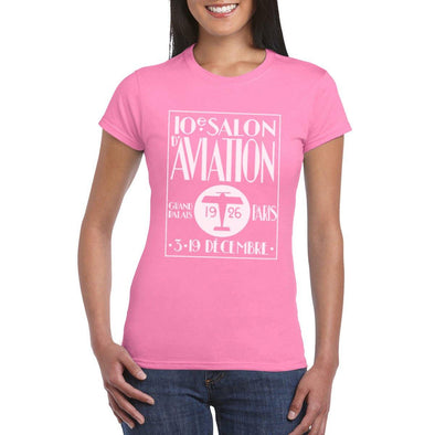 SALON D AVIATION Semi-Fitted Women's T-Shirt - Mach 5