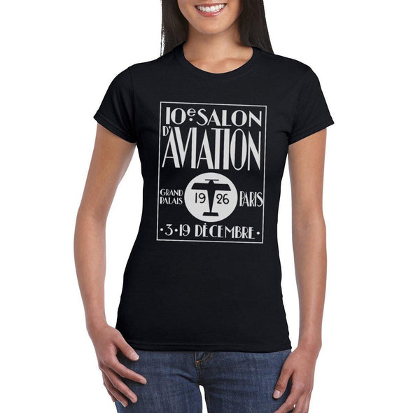 SALON D AVIATION Semi-Fitted Women's T-Shirt - Mach 5