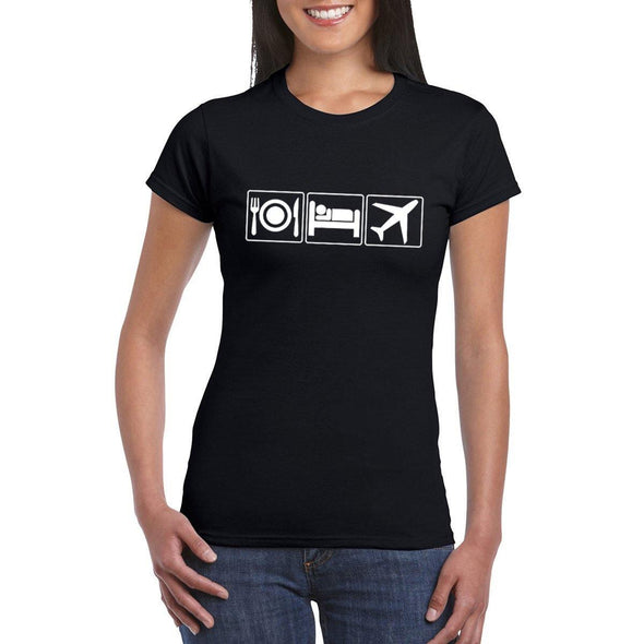 EAT SLEEP FLY Semi-Fitted Women's T-Shirt - Mach 5