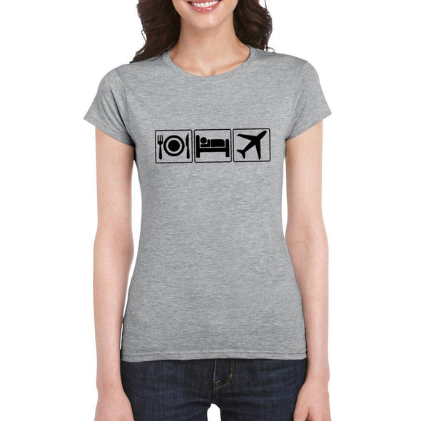 EAT SLEEP FLY Semi-Fitted Women's T-Shirt - Mach 5