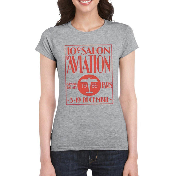 SALON D AVIATION Semi-Fitted Women's T-Shirt - Mach 5