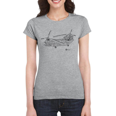 CHINOOK CUTAWAY Woman's Semi-Fitted T-Shirt - Mach 5