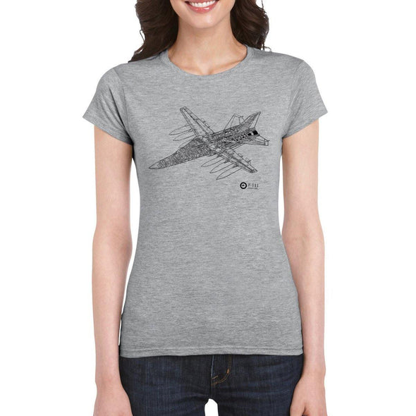 F-111 CUTAWAY Women's Semi-Fitted T-Shirt - Mach 5
