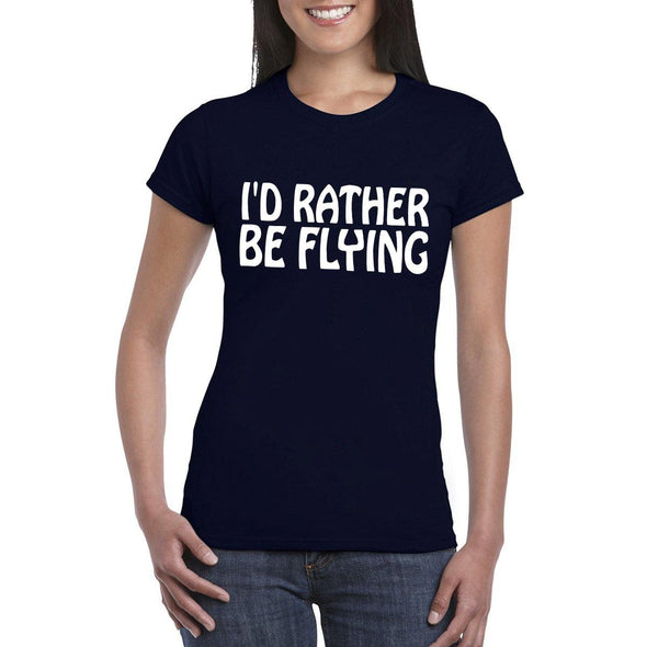 RATHER BE FLYING Women's Semi-Fitted T-Shirt - Mach 5