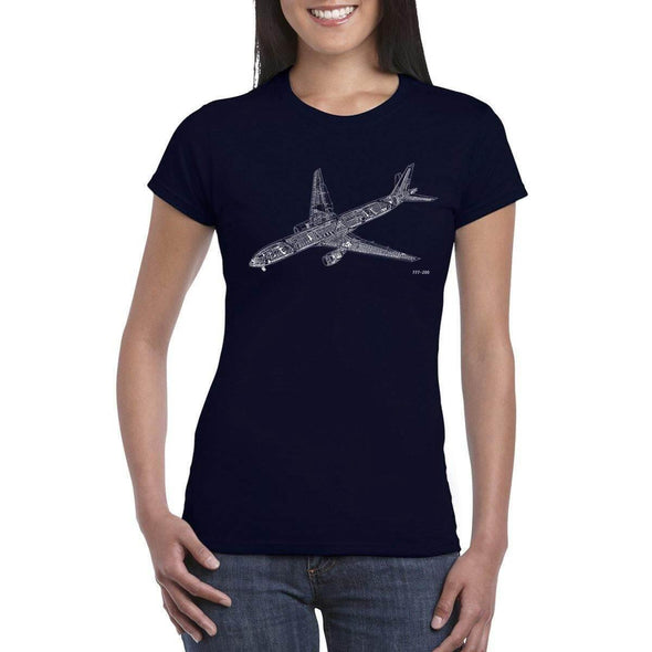 B 777 CUTAWAY DIAGRAM Women's T-Shirt - Mach 5