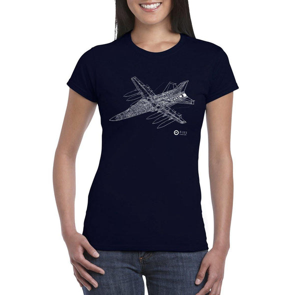 F-111 CUTAWAY Women's Semi-Fitted T-Shirt - Mach 5