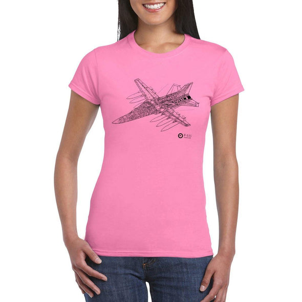 F-111 CUTAWAY Women's Semi-Fitted T-Shirt - Mach 5