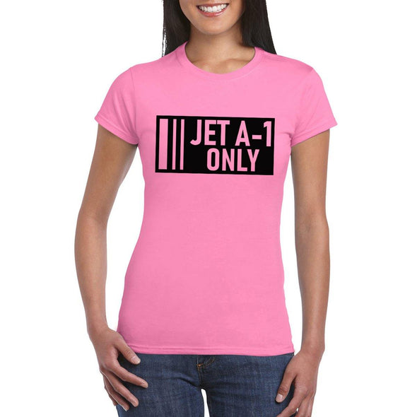 JET A-1 ONLY Women's Semi-Fitted T-Shirt PINK - Mach 5