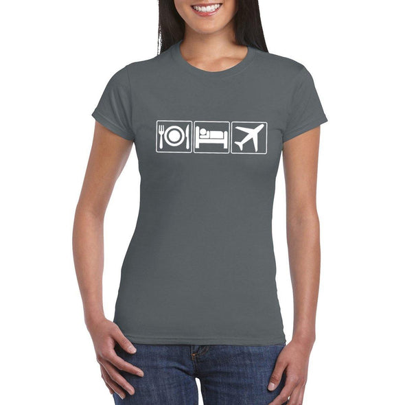 EAT SLEEP FLY Semi-Fitted Women's T-Shirt - Mach 5