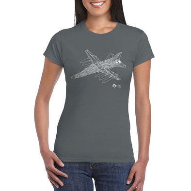 F-111 CUTAWAY Women's Semi-Fitted T-Shirt - Mach 5