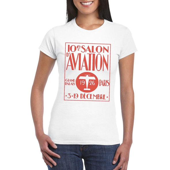 SALON D AVIATION Semi-Fitted Women's T-Shirt - Mach 5