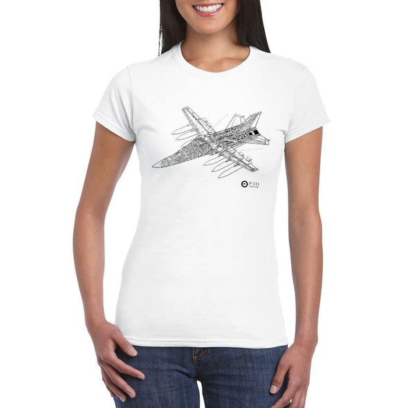 F-111 CUTAWAY Women's Semi-Fitted T-Shirt - Mach 5