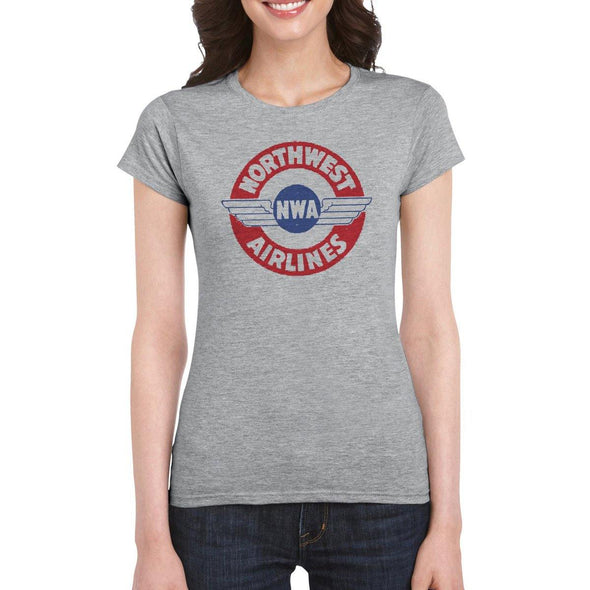 NORTHWEST AIRLINES LOGO Women's T-Shirt - Mach 5