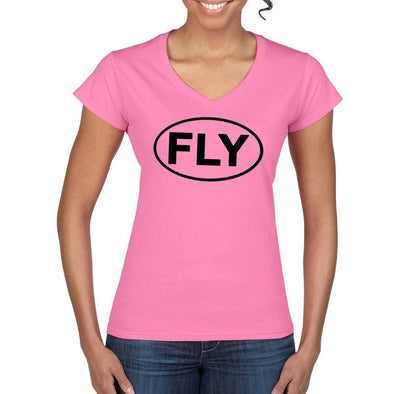 FLY Semi-Fitted Women's V-Neck T-Shirt - Mach 5