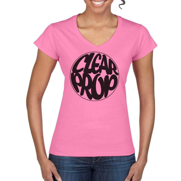CLEAR PROP Semi-Fitted Women's V-Neck T-Shirt - Mach 5