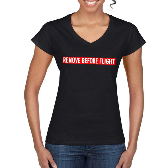 REMOVE BEFORE FLIGHT Women's Semi-Fitted T-Shirt - Mach 5