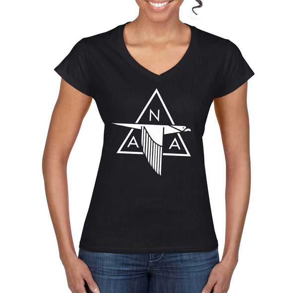 NORTH AMERICAN AVIATION Women's V- Neck T-Shirt - Mach 5