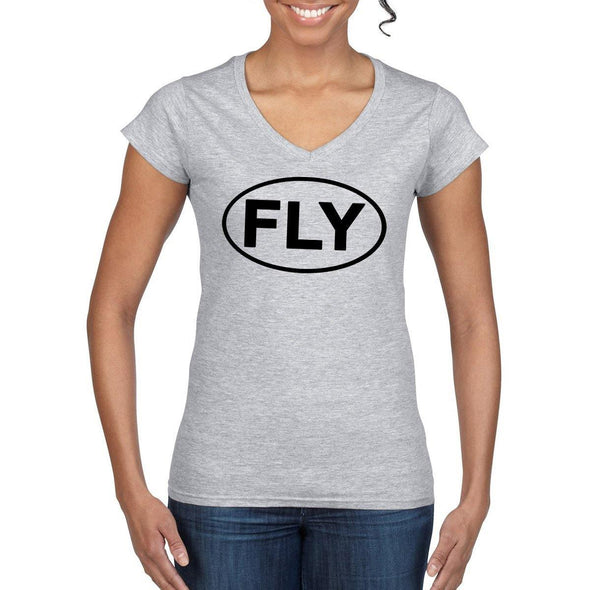 FLY Semi-Fitted Women's V-Neck T-Shirt - Mach 5