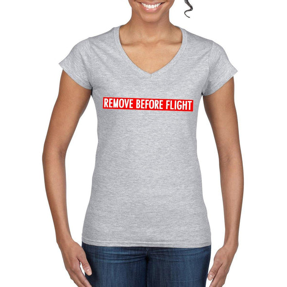 REMOVE BEFORE FLIGHT Women's Semi-Fitted T-Shirt - Mach 5