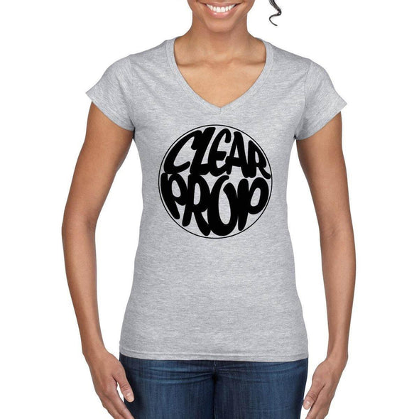 CLEAR PROP Semi-Fitted Women's V-Neck T-Shirt - Mach 5
