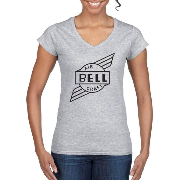 BELL AIRCRAFT Vintage Logo Design on Women's T-Shirt - Mach 5