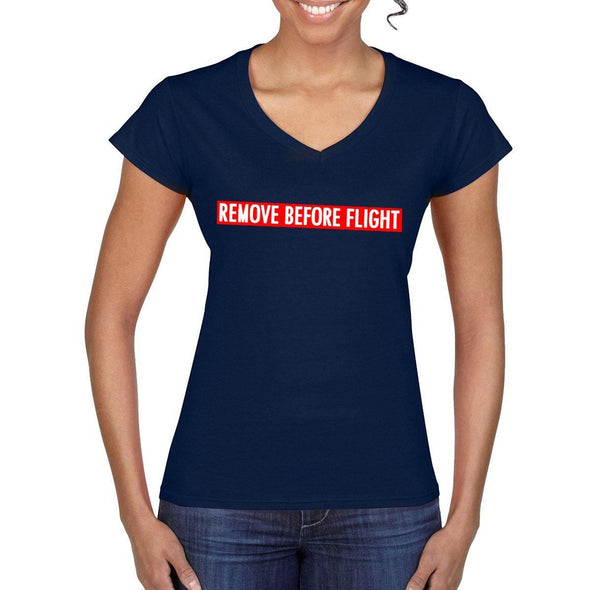 REMOVE BEFORE FLIGHT Women's Semi-Fitted T-Shirt - Mach 5