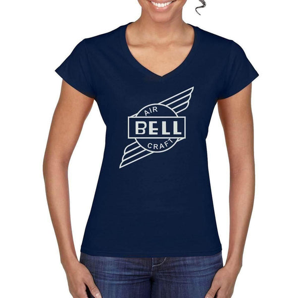 BELL AIRCRAFT Vintage Logo Design on Women's T-Shirt - Mach 5