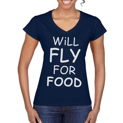 WILL FLY FOR FOOD Women's Semi-Fitted T-Shirt - Mach 5