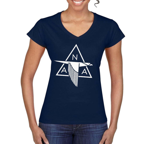 NORTH AMERICAN AVIATION Women's V- Neck T-Shirt - Mach 5