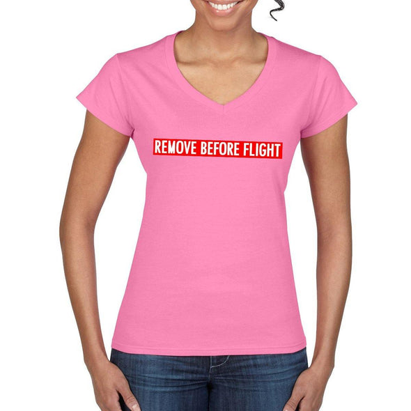 REMOVE BEFORE FLIGHT Women's Semi-Fitted T-Shirt - Mach 5