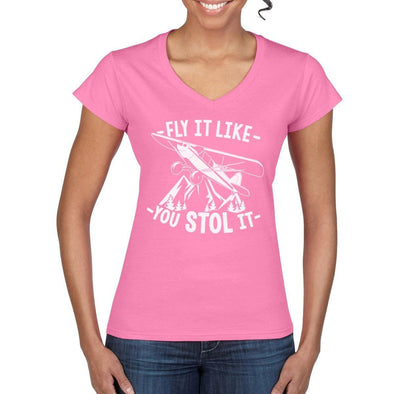 FLY IT LIKE YOU STOL IT Women's Semi-Fitted T-Shirt - Mach 5