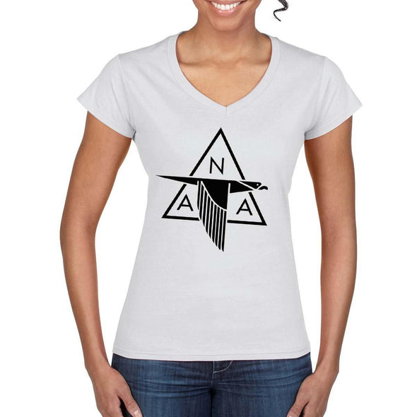 NORTH AMERICAN AVIATION Women's V- Neck T-Shirt - Mach 5