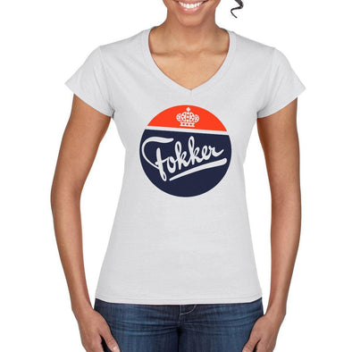 Women's FOKKER V-Neck Semi-Fitted T-Shirt - Mach 5