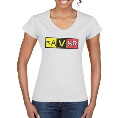 AV8R Women's V Neck Semi-Fitted T-Shirt - Mach 5