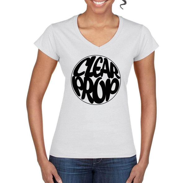 CLEAR PROP Semi-Fitted Women's V-Neck T-Shirt - Mach 5