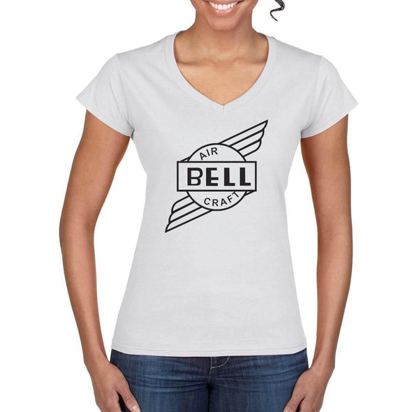 BELL AIRCRAFT Vintage Logo Design on Women's T-Shirt - Mach 5