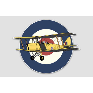 TIGER MOTH ROUNDEL Sticker - Mach 5