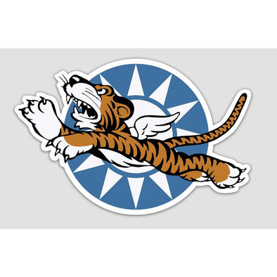 P-40 WARHAWK 'FLYING TIGER' MASCOT Sticker - Mach 5